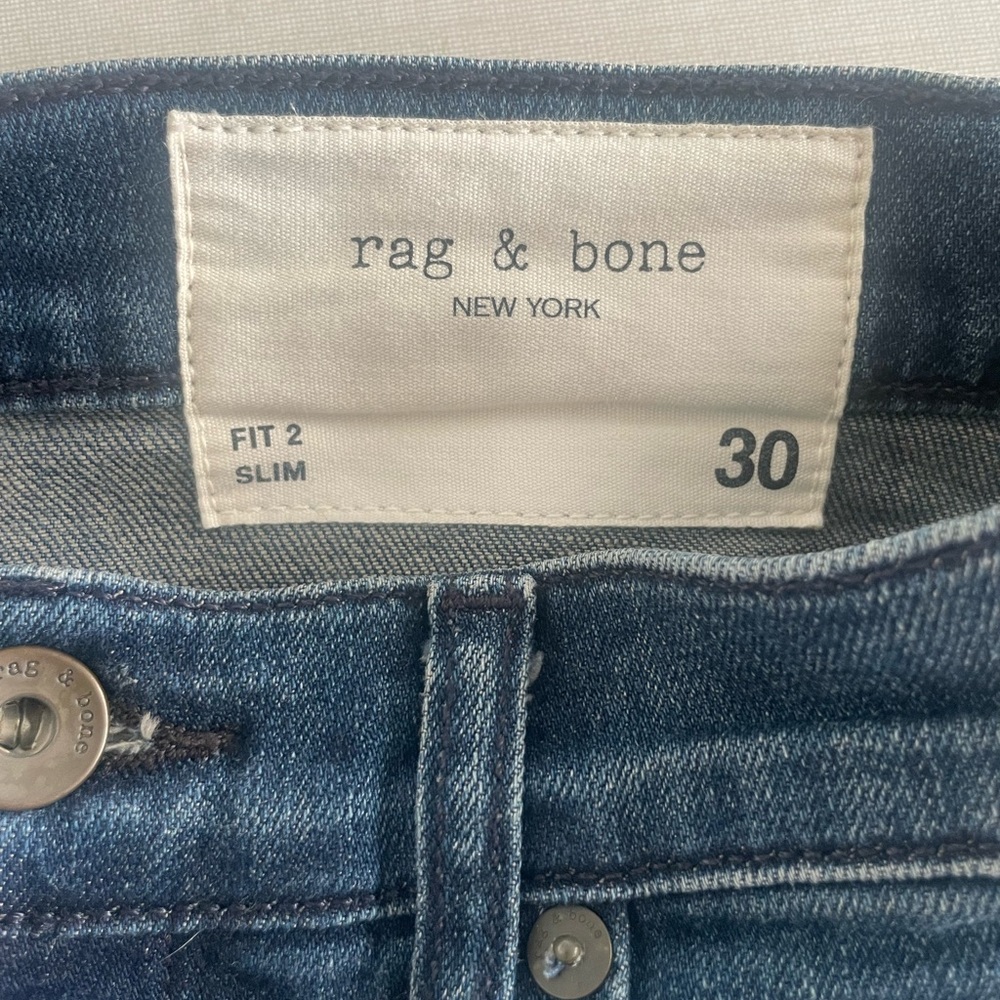 Rag & Bone men's jeans size 30 dark blue slim fit 2.